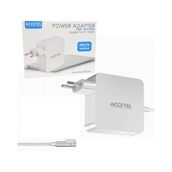 Cargador Accetal PCA-119 para Apple Macbook 85W 18.5V 4.6A Magsafe 1/L